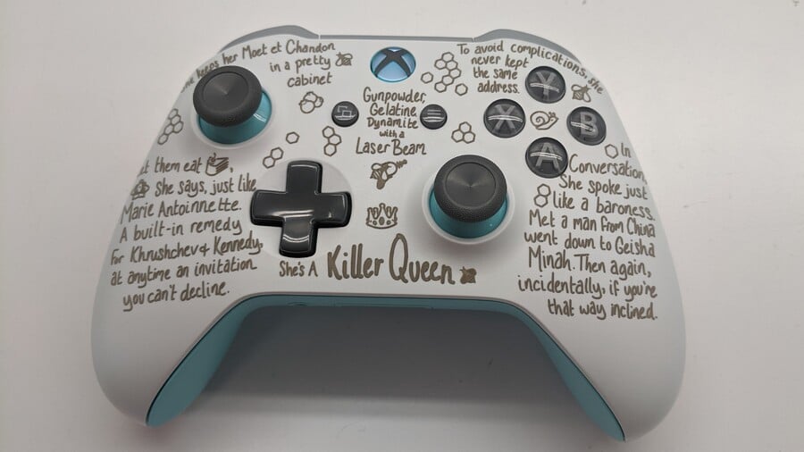 Random: Xbox Fan Designs 'Killer Queen' Inspired Controller For Wife