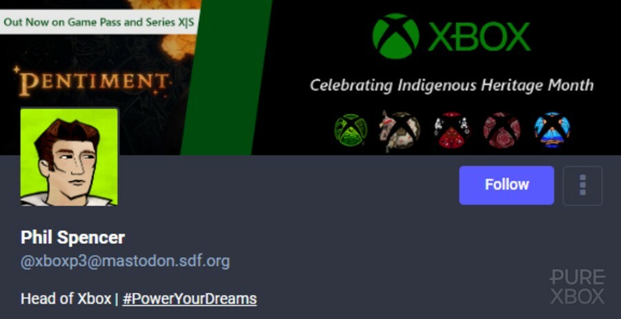 Aleatório: o chefe do Xbox criou uma conta Mastodon, apenas no caso ... 2
