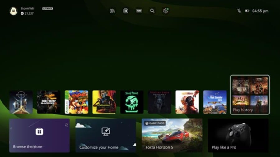 Microsoft Is Adding A 'Play History' Tab To The Xbox Dashboard1