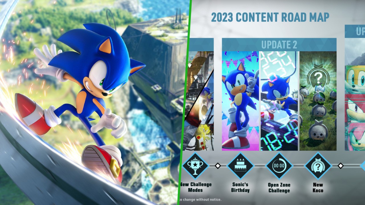 Sonic Frontiers gets 2023 content roadmap including new playable