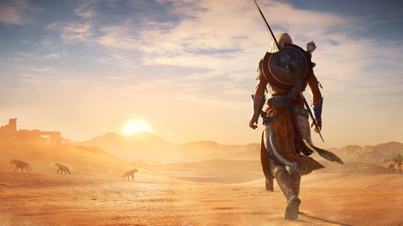 Assassin\'s Creed Origins: Trở về với thế giới cổ đại Ai Cập để khám phá hành trình của chiến binh Assassin Bayek để đánh bại những kẻ địch hung ác. Được xây dựng trên đồ họa đẹp mắt và cốt truyện thu hút, Assassin\'s Creed Origins là sự lựa chọn đáng giá dành cho những người yêu thích trò chơi hành động phiêu lưu. Nhấn vào hình ảnh để xem thêm.