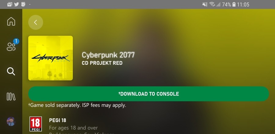 Cyberpunk 2077 Pre-Install Xbox