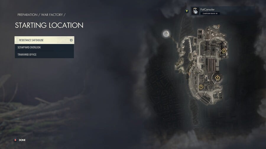 Sniper Elite 5 Mission 4 Starting Locations: War Factory 1