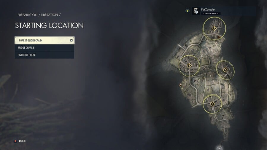 Sniper Elite 5 Mission 6 Starting Locations: Liberation 1