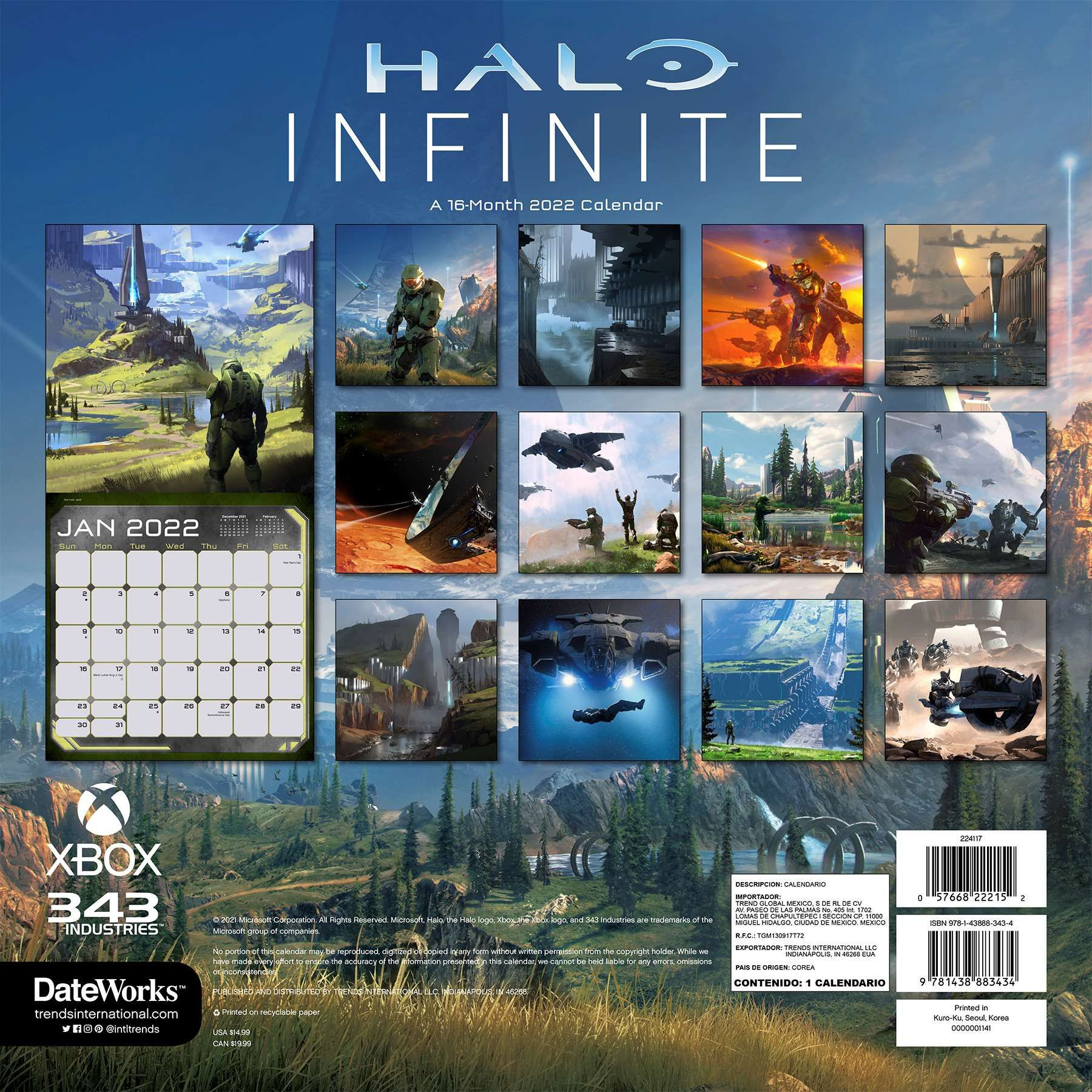Halo Infinite 2022 Calendar Reveals Never Before Seen Artwork Xbox News