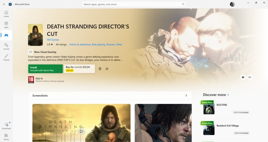 Visual atualizado da Microsoft Store