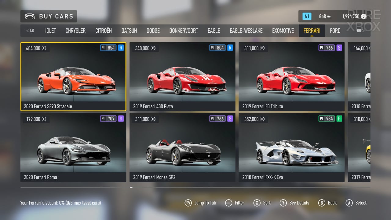 Forza Motorsport: Full Car List