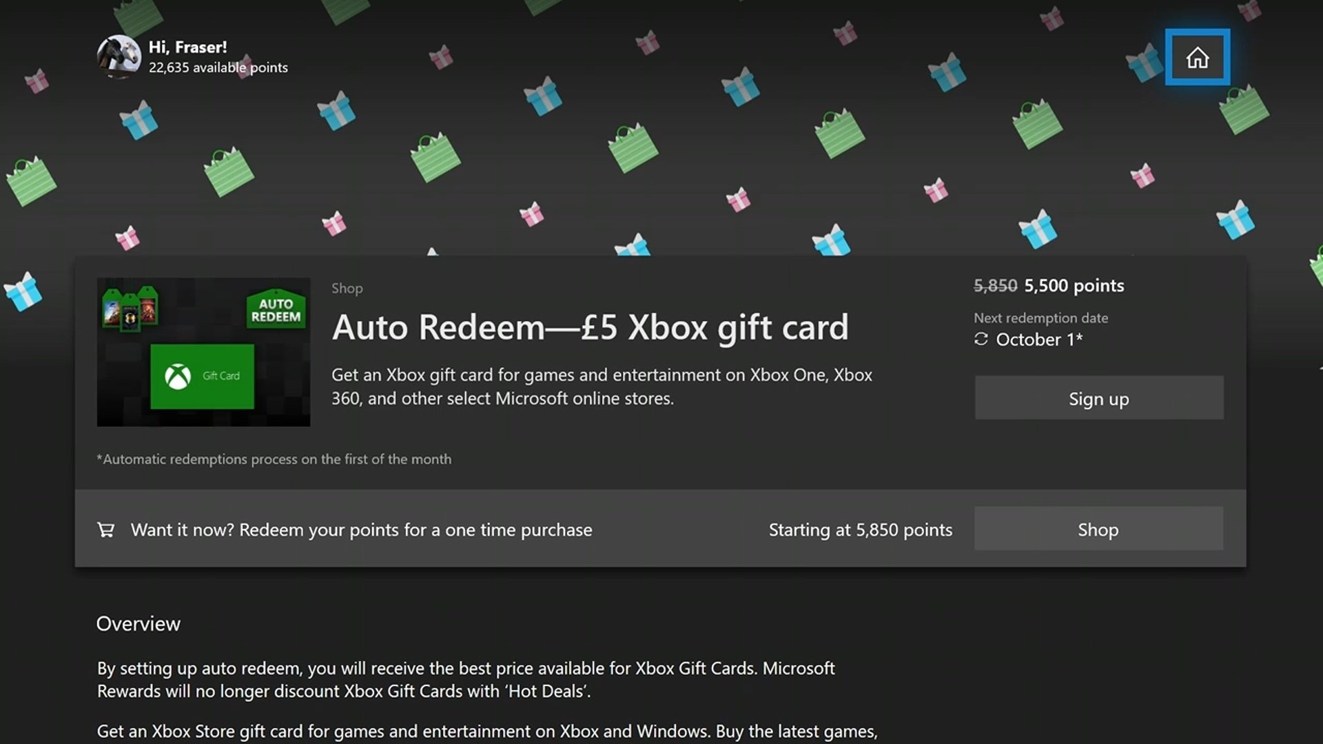 can you gift microsoft points