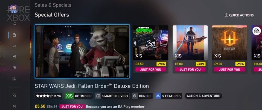 Xbox Is Offering Incredible 'Just For You' Deals Right Now, 90% Off Multiple EA Games 2