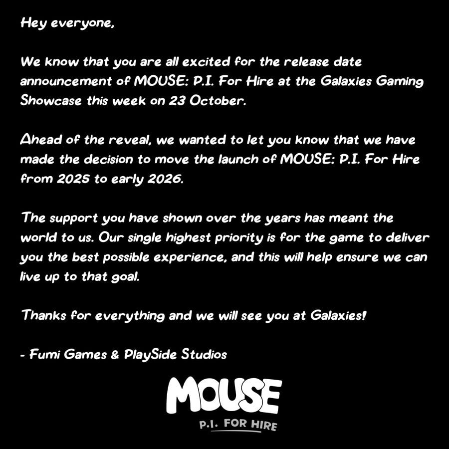Classic Cartoon Shooter 'Mouse P.I. For Hire' Will Now Blast Its Way Onto Xbox In 20261