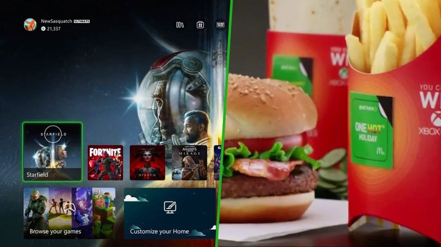 Xbox Attracts Controversy Over New McDonald's Ad On The Dashboard ...