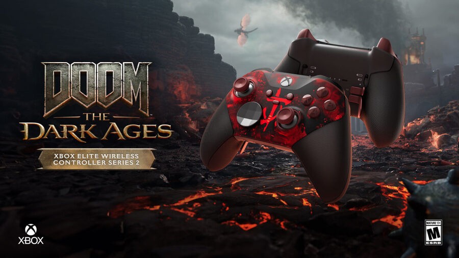 Xbox DOOM: The Dark Ages Controller, Xbox Series X Wrap (Limited Edition) 3