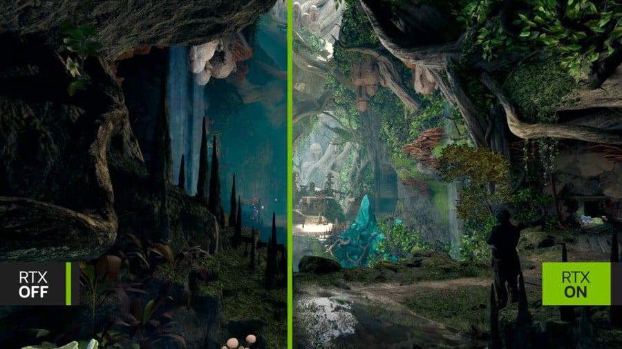 Nvidia Comparison Shows How PC Ray Tracing Will Look In Xbox's Avowed