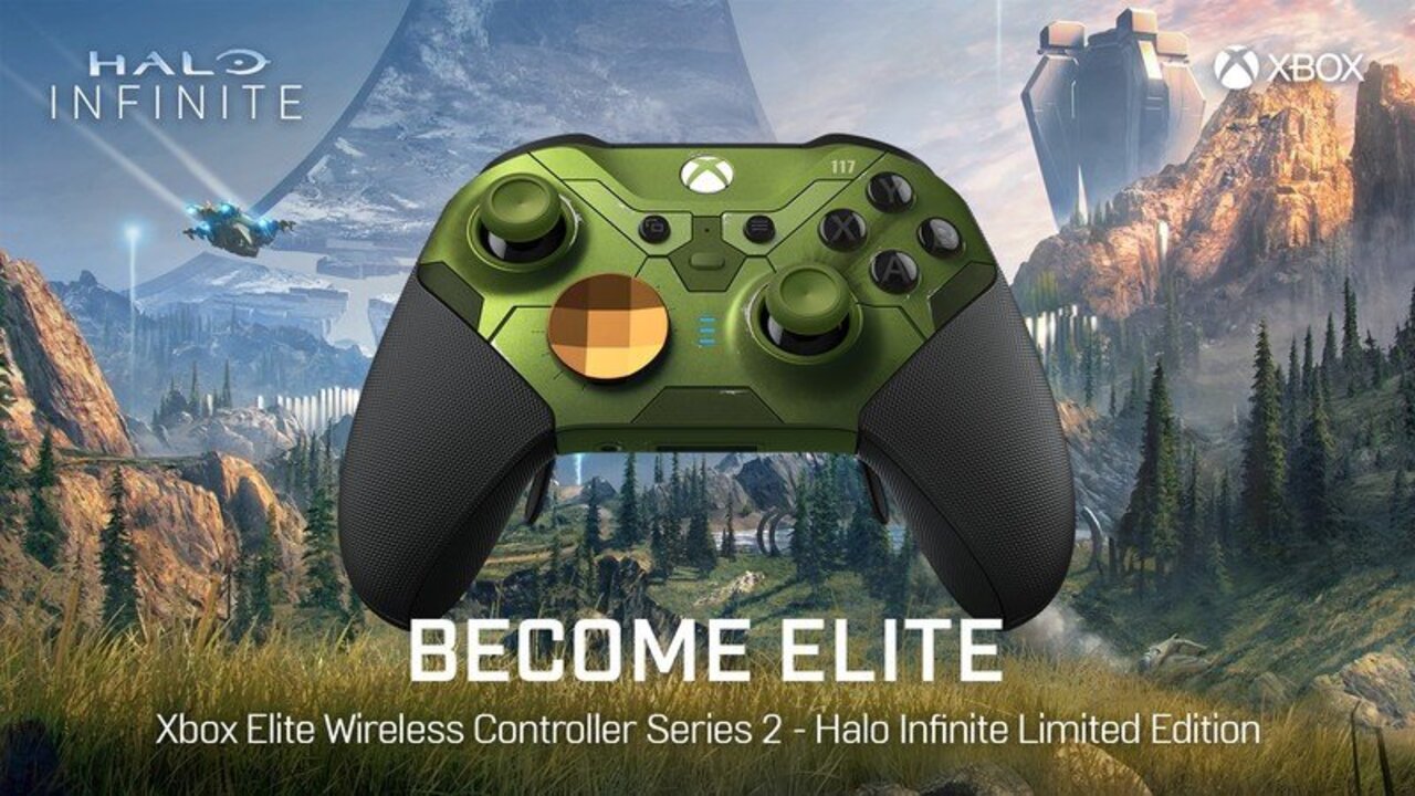 Xbox Elite Wireless Controller Series 2 - Halo Infinite Limited Edition   The armor makes you battle ready. Your spirit is what makes the fight. ​  Pre-order the Halo Infinite Xbox Elite