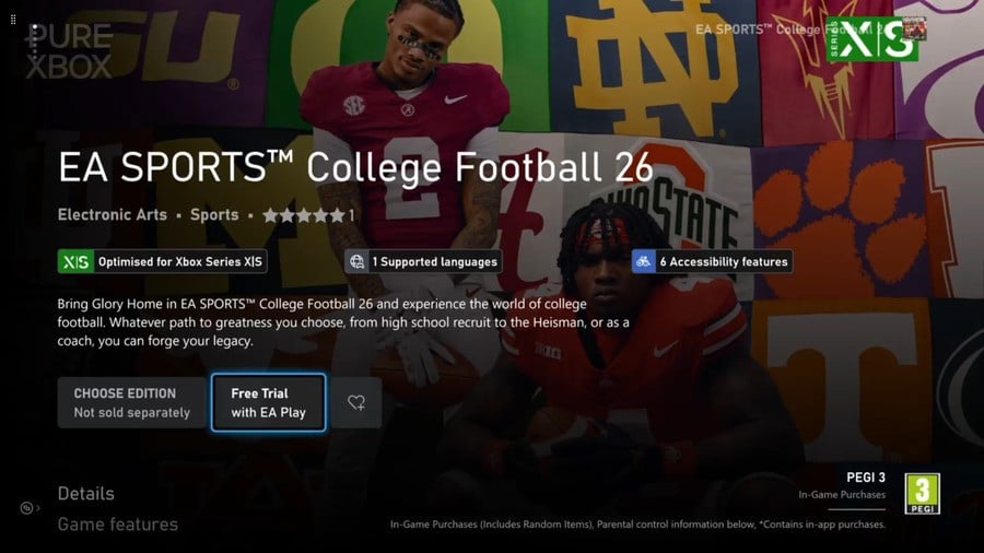 How To Download The Free 'College Football 26' Trial With EA Play & Xbox Game Pass Ultimate 2