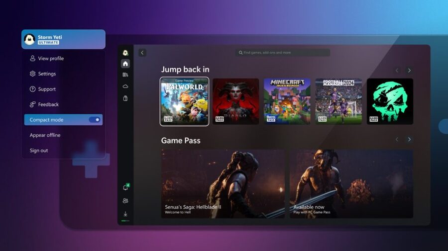Xbox continua ad apportare miglioramenti all'interfaccia utente per i dispositivi portatili