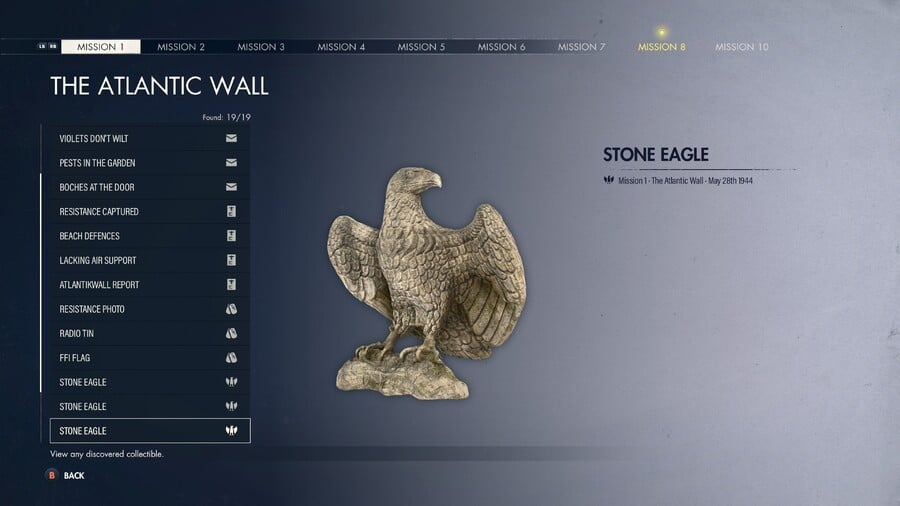 Sniper Elite 5 (Xbox): All Stone Eagles Locations