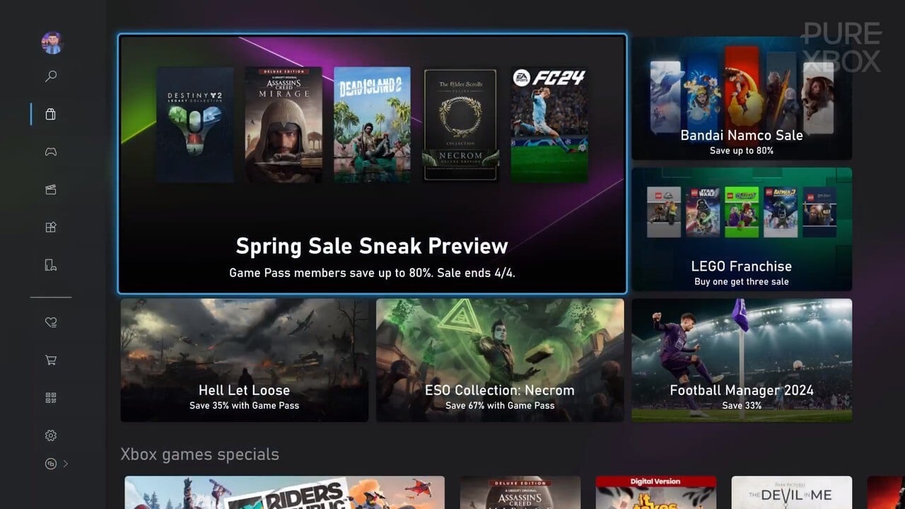 Xbox Spring Sale 2024“ Sneak Preview”現在現場直播，250多個遊戲折扣