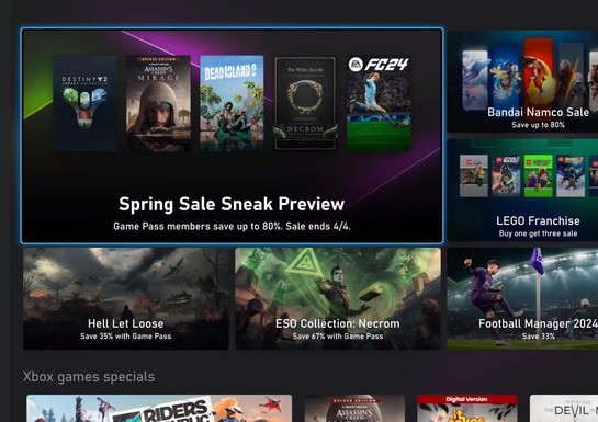 Xbox Spring Sale 2024 'Sneak Preview' Now Live, 250+ Games Discounted