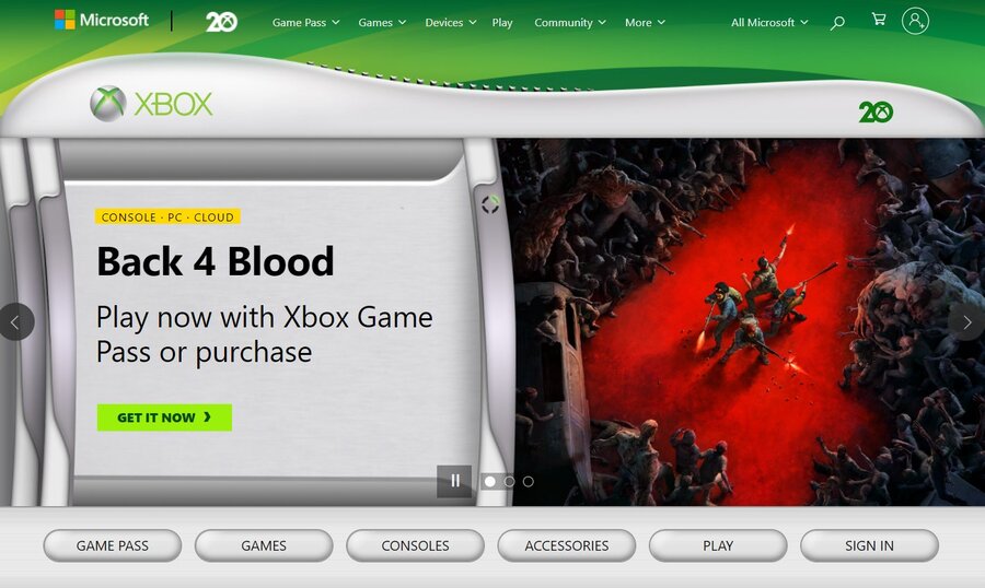 Xbox's Official Website Is Suddenly Rocking The Old Xbox 360 Look