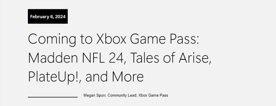 Tales Of Arise desaparece misteriosamente da linha 2 do Xbox Game Pass de fevereiro