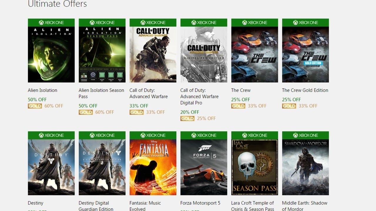 Confirmed Xbox Live Ultimate Game Sale Coming This Week Pure Xbox