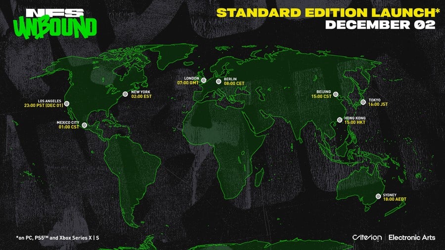 Need For Speed ​​Unbound Date de sortie, heures de sortie, détails de l'essai Xbox Game Pass 3