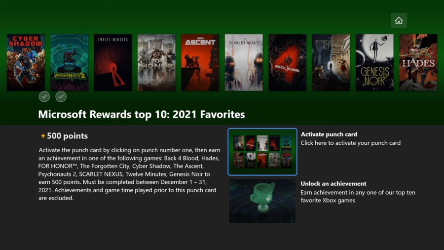 Microsoft Rewards : gagnez 500 points faciles avec ce nouveau Xbox Challenge 2 « favoris »