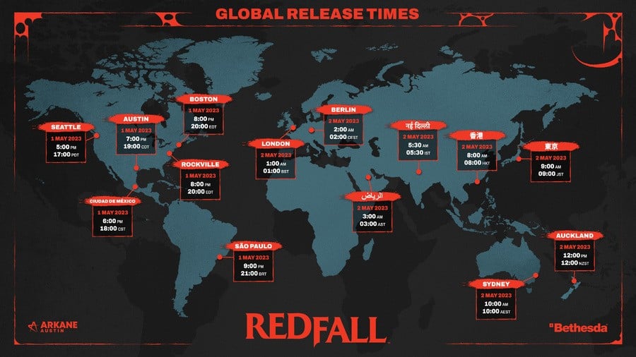 Redfall Release Date, Release Times & Preload Details On Xbox Game Pass 2