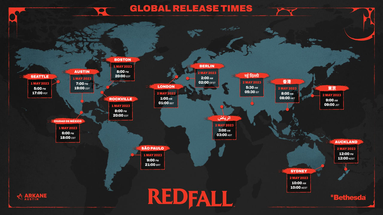 Redfall: Release Date, Release Times & Download Size On Xbox Game