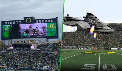 Halo's Master Chief Makes Epic Appearance At The Oregon Ducks Game