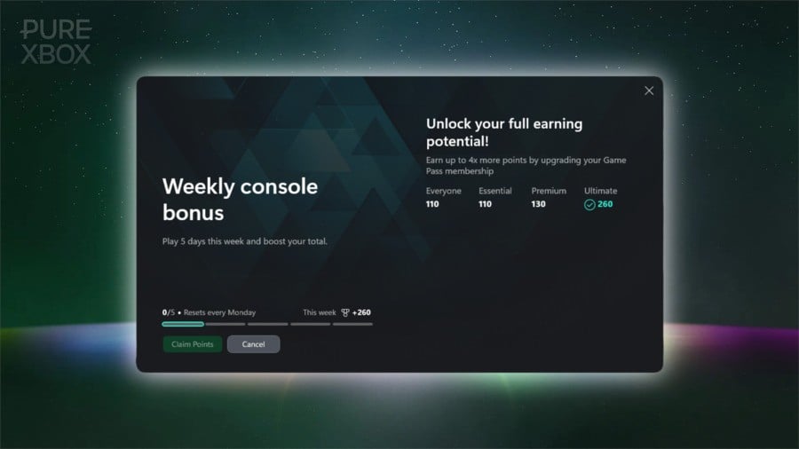 Xbox Rewards Adds More Weekly Point Buffs For Game Pass Ultimate Members