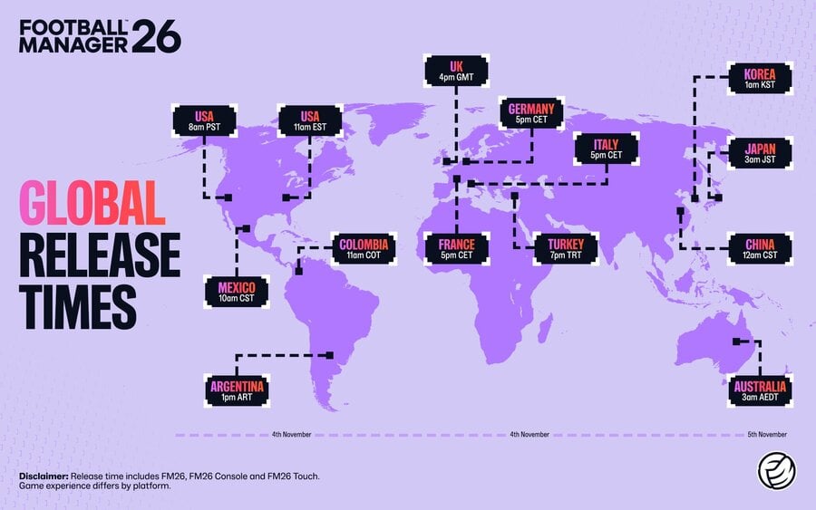 Football Manager 26 Release Times Revealed Ahead Of Xbox Game Pass Launch Football Manager 26 Release Times Revealed Ahead Of Xbox Game Pass Launch