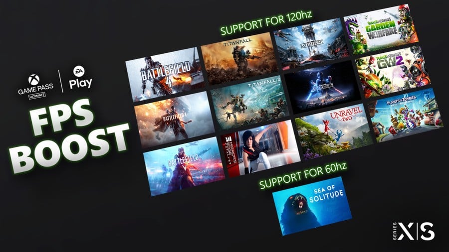 FPS Boost EA 12 Games Xbox Series X
