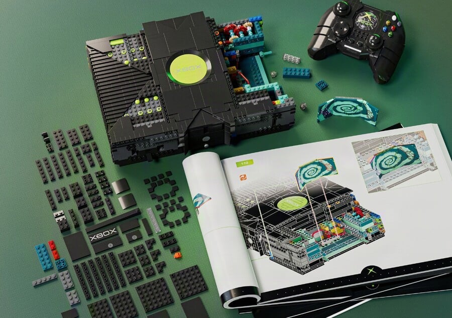 Mattel Brick Shop Unveils Lifesize Original Xbox With 3,509 Pieces & Five Key Features 3