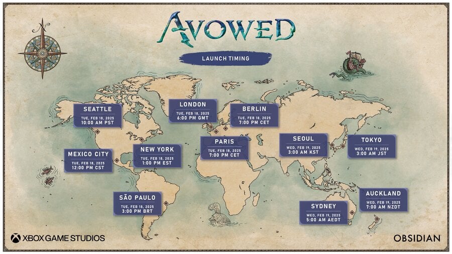 Avowed Release Time (Pure Xbox)