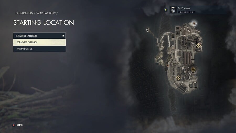 Sniper Elite 5 Mission 4 Starting Locations: War Factory 2