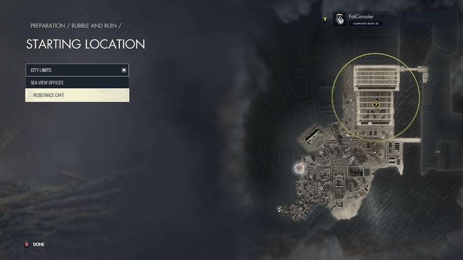 Sniper Elite Mission 8 Starting Locations: Rubble And Ruin 3