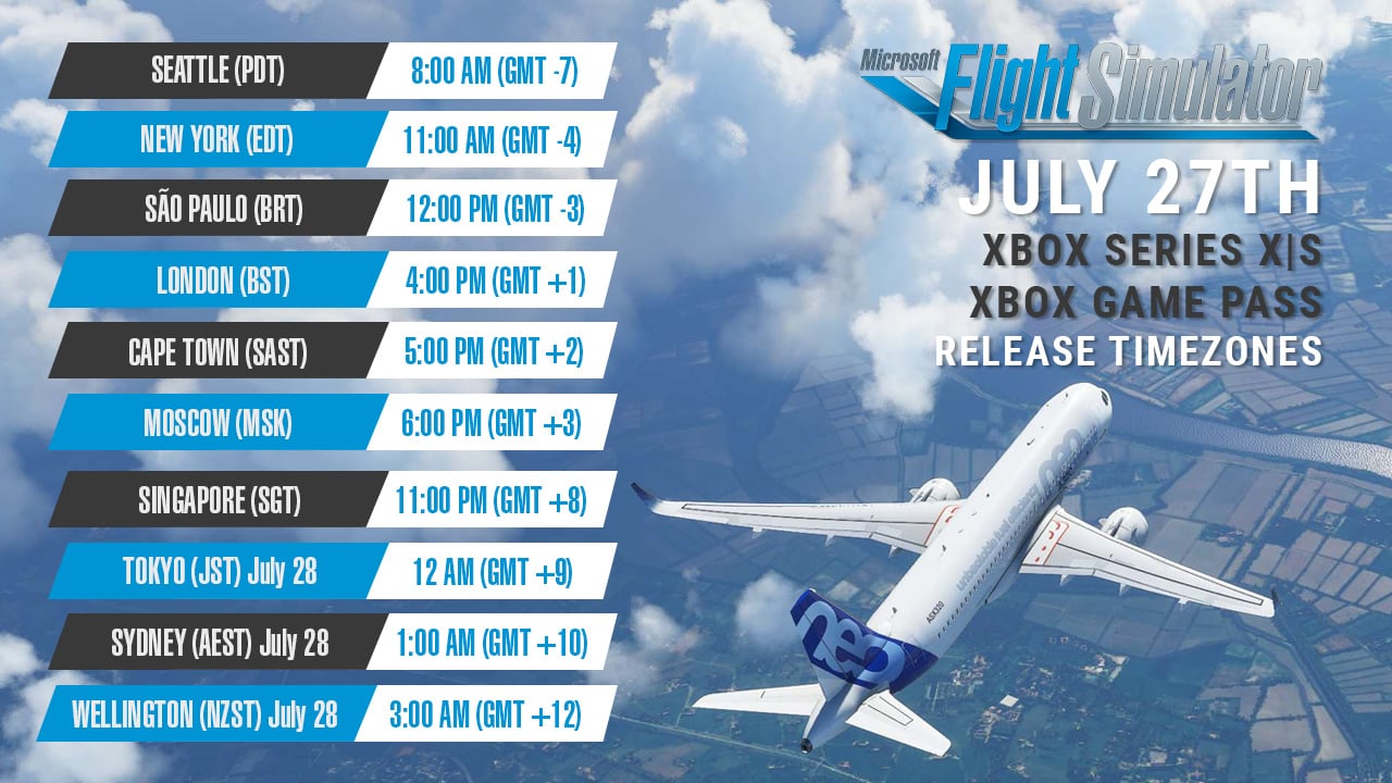 LATEST* Microsoft Flight Simulator Xbox COUNTDOWN: Release Time