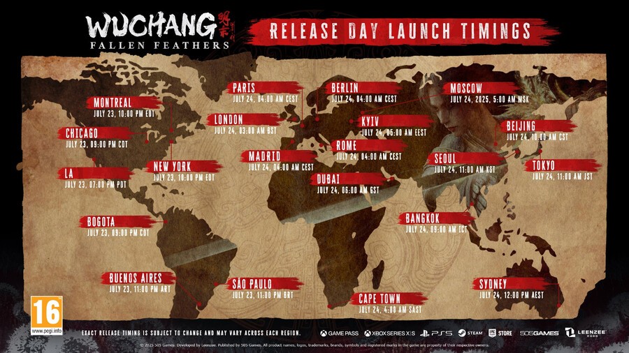 Wuchang: Fallen Feathers Release Date, Release Times & Preload Details On Xbox Game Pass1