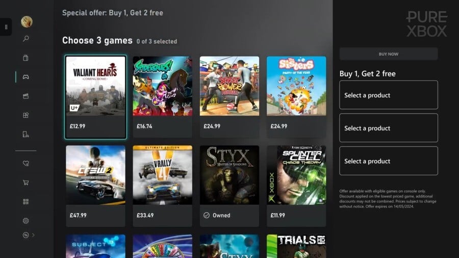 Xbox が今週も「1 つ買うと 2 つ無料」セールを開催