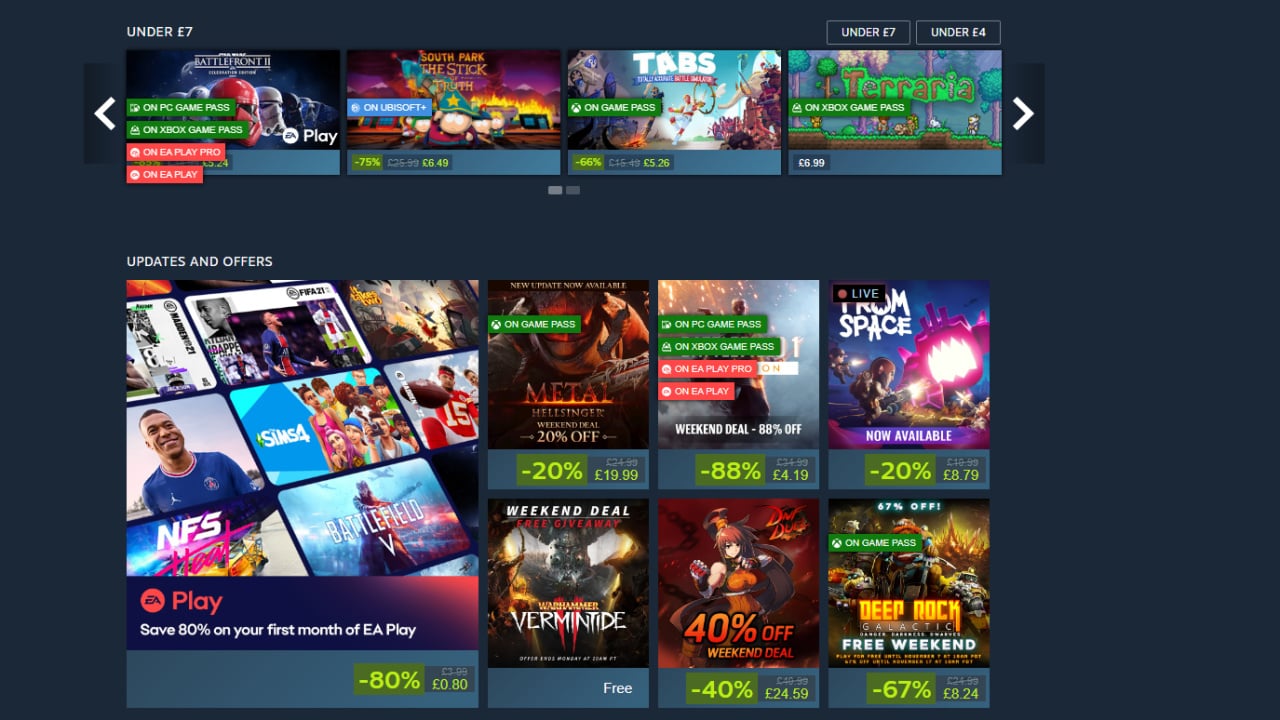 PSA: On Steam you can easily see how much space your games take on
