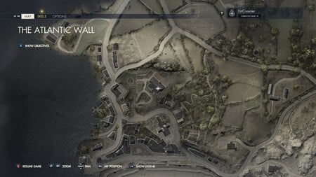 Sniper Elite 5 Mission 1 Locais colecionáveis: The Atlantic Wall 34