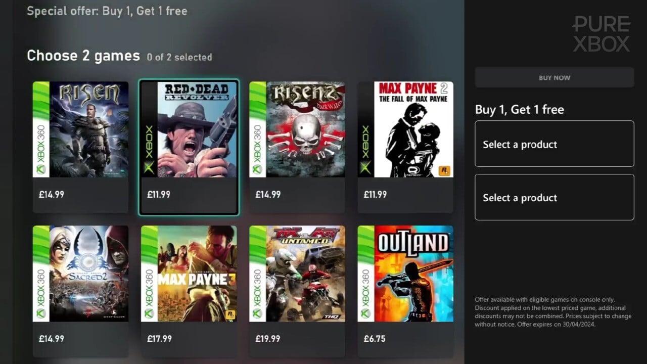 Xbox の最新の BOGOF セールには、ロックスター クラシックの史上最高のセールが含まれています