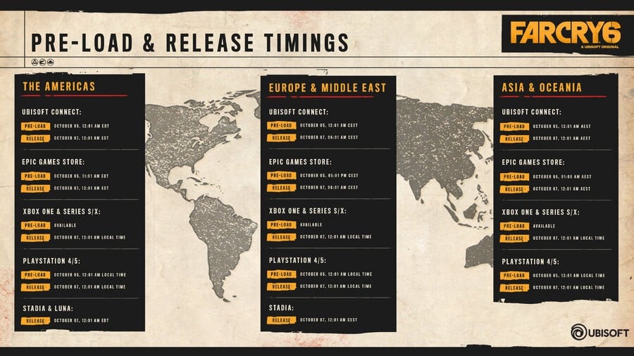 Here Are The Release Times For Far Cry 6 On Xbox