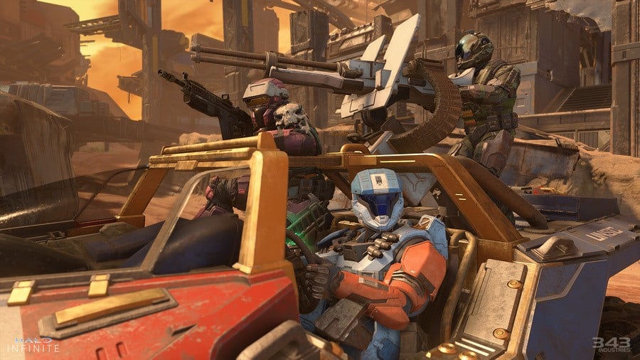 Alguns jogadores sortudos de Halo Infinite acabaram de ganhar uma skin de veículo exclusiva cedo