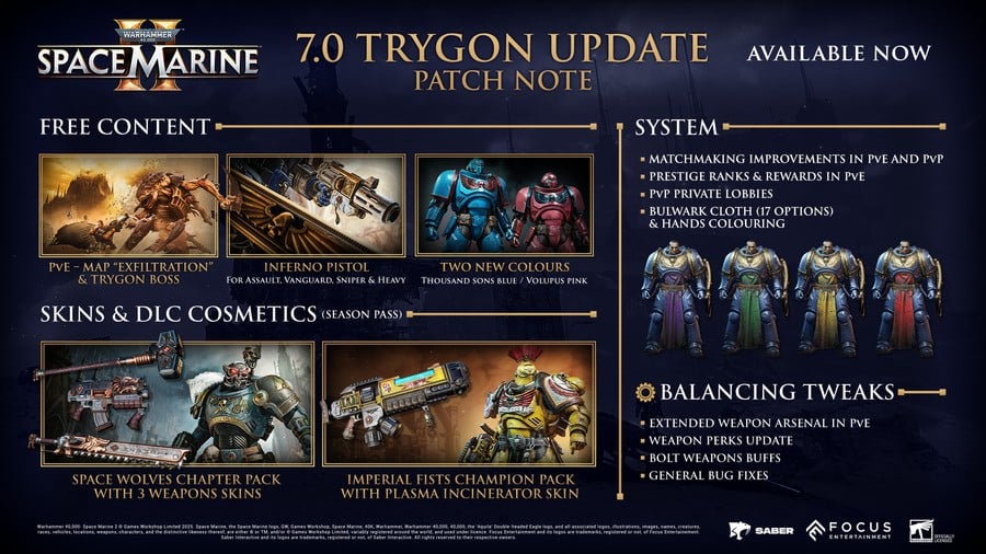 Space Marine 2 “Trygon” Infographic For Xbox Series X|S