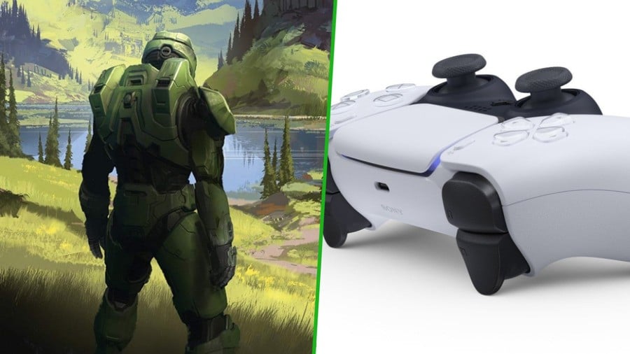 Le gestionnaire de médias sociaux Xbox explore Zeta Halo à l'aide du contrôleur PS5