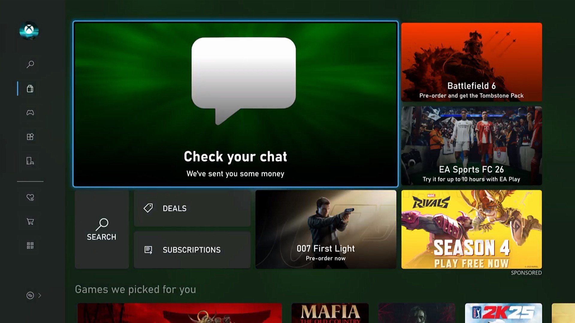 Microsoft Store Tells Xbox Fans To ‘Check Your Chat’ For Free Money