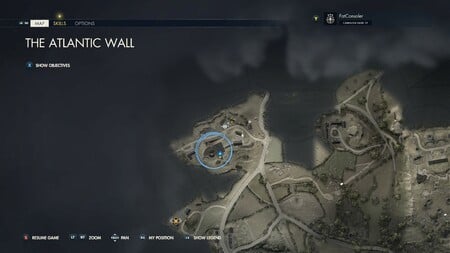 Sniper Elite 5 Mission 1 Locais colecionáveis: The Atlantic Wall 40